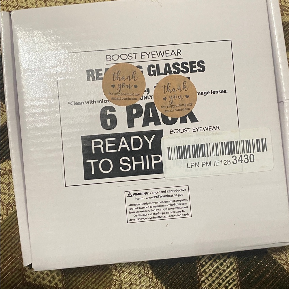 BOOST Eyewear Reading Glasses 6-Pack +3.00 | New in Box